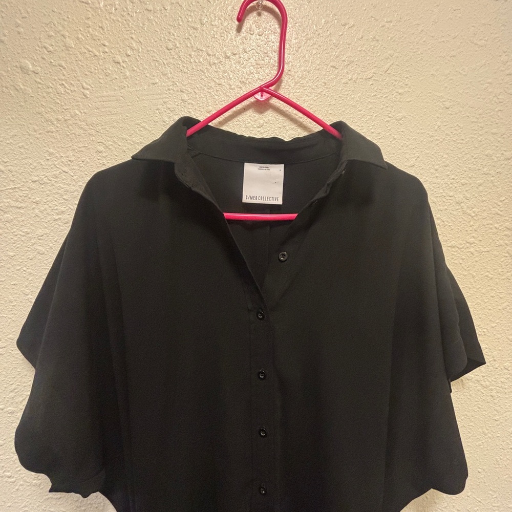 Black Button-Up Dress